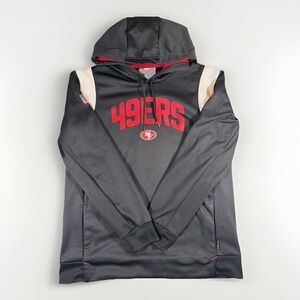 Nike NFL Therma-Fit On Field San Francisco 49ers Hoodie Men's Large Black Red
